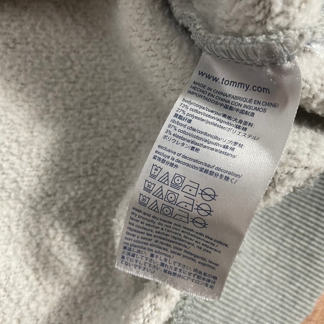 [L] 타미힐피거 맨투맨 (새상품급) 상품이미지5