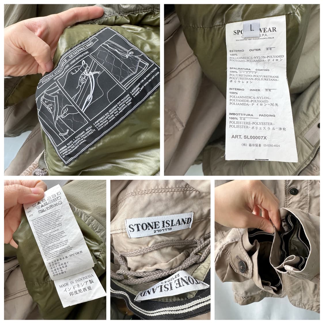 스톤아일랜드 David-TC Coated 3 in 1 패딩 자켓 L 상품이미지10