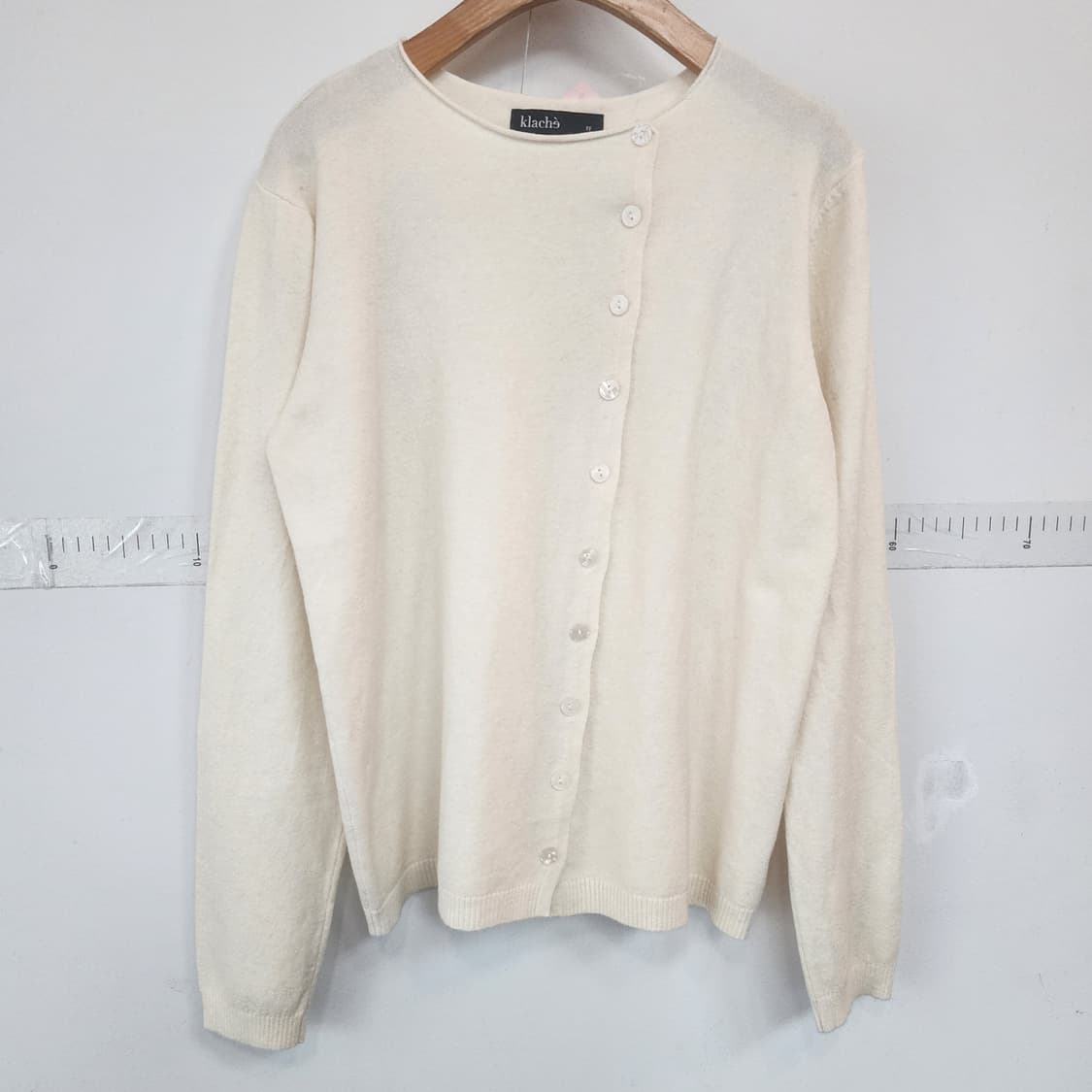 klache 아이보리색 가디건 상품이미지1