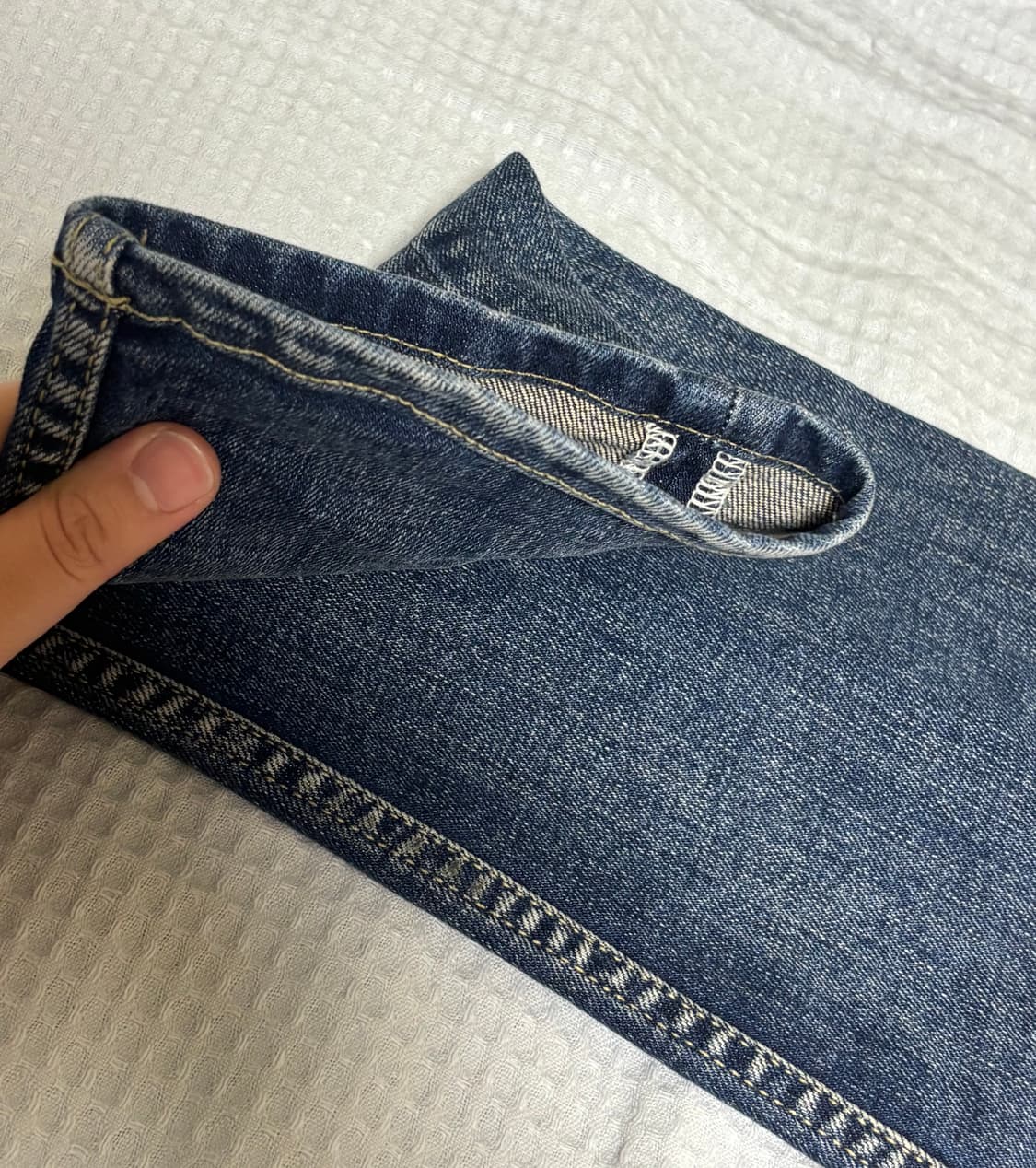 모드나인 펑크타운 MOD4 크롭 청바지 상품이미지7