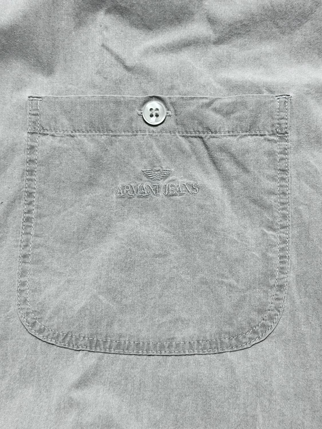 Armani jeans 90s heavy washed shirts 상품이미지6