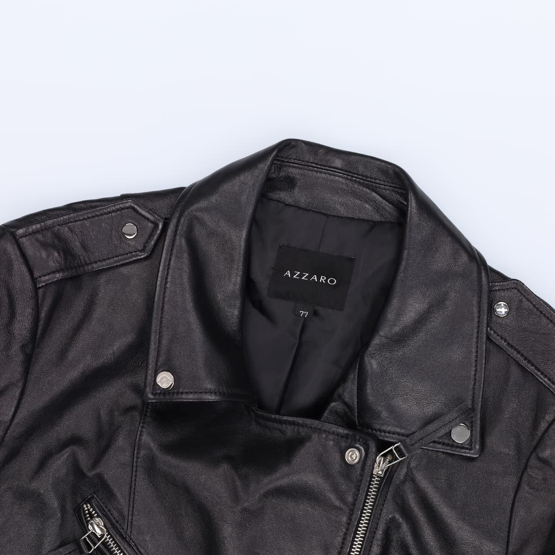 [77] 아자로 여성 천연양가죽 라이더자켓 1219H2 상품이미지3