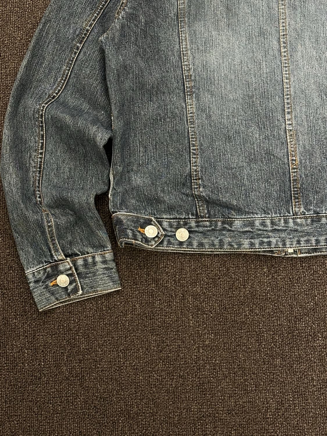 L)Avarice 빈티지 여성 비즈 디테일 데님 집업 자켓 상품이미지5
