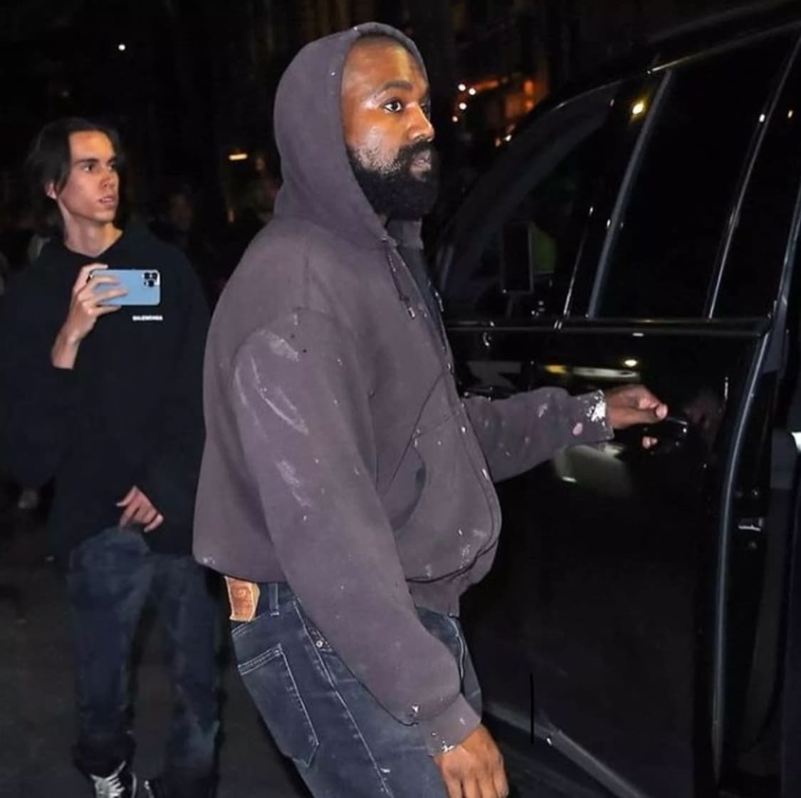 빈티지 칼하트 페이디드 다크 브라운 써멀 후드집업 상품이미지2