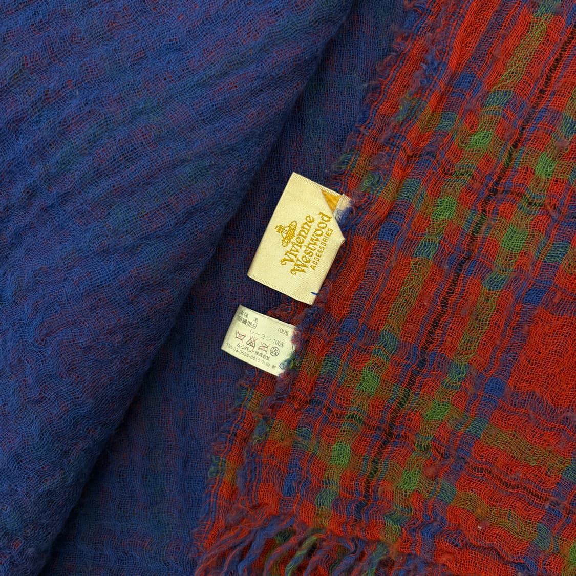 비비안 웨스트우드 오브 체크 머플러  상품이미지5