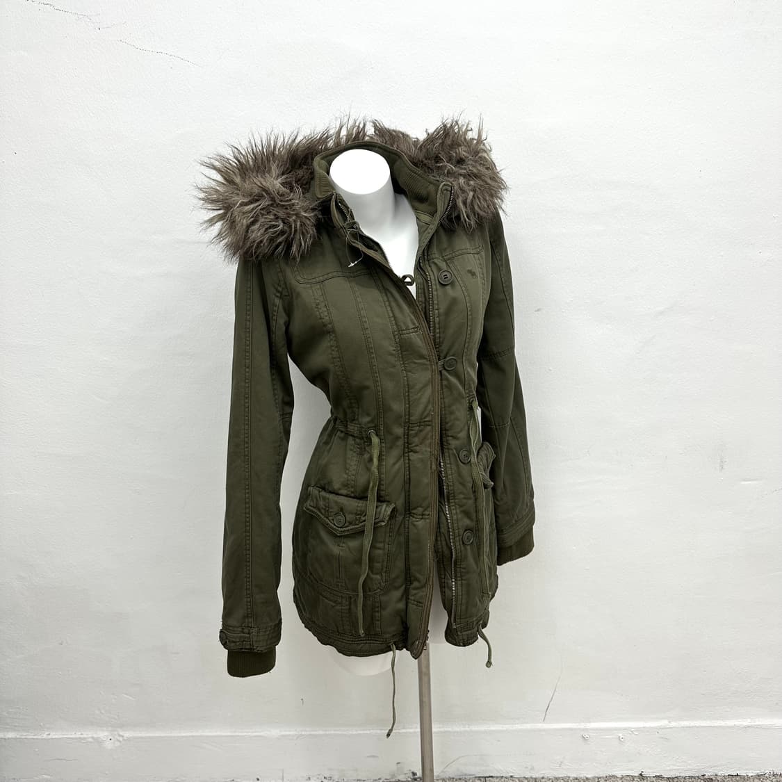 Abercrombie khaki fur jacket 상품이미지4