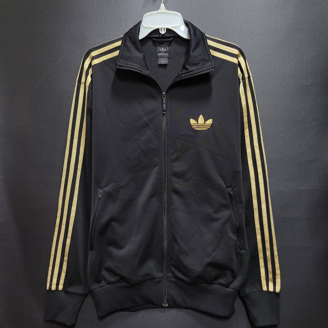 아디다스 불꽃 파이어버드 올드스쿨 검금 블랙 골드 트랙탑 져지 상품이미지1