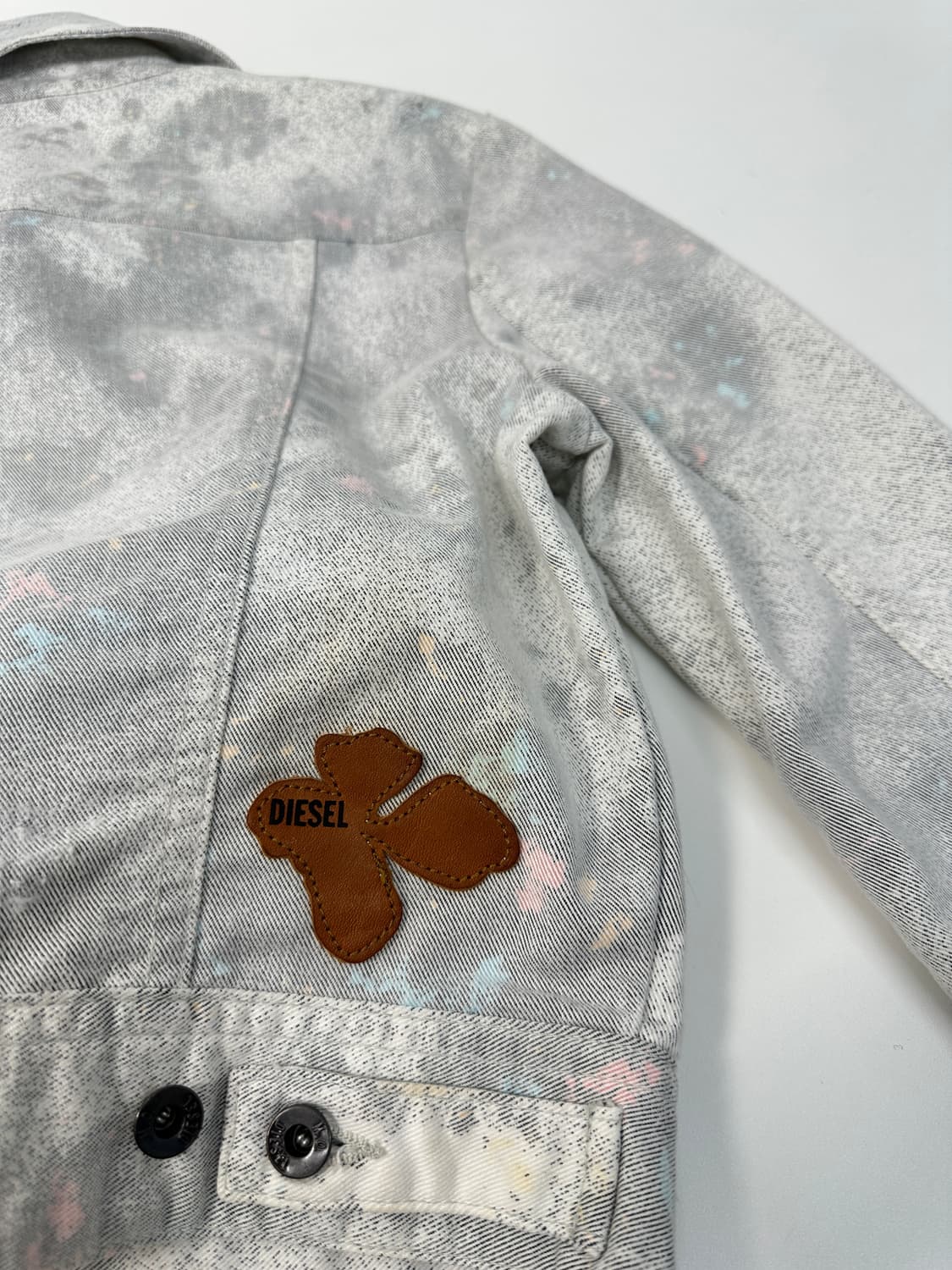 Diesel 디젤 페인티드 크롭 데님 자켓 상품이미지6