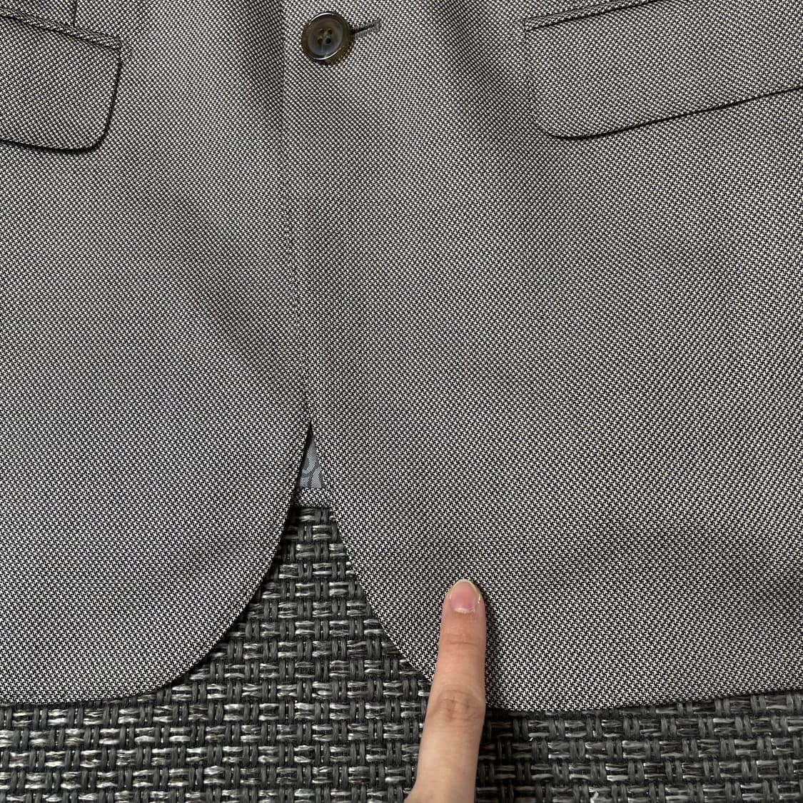 갤럭시 그레이 울 블레이저 자켓 상품이미지5