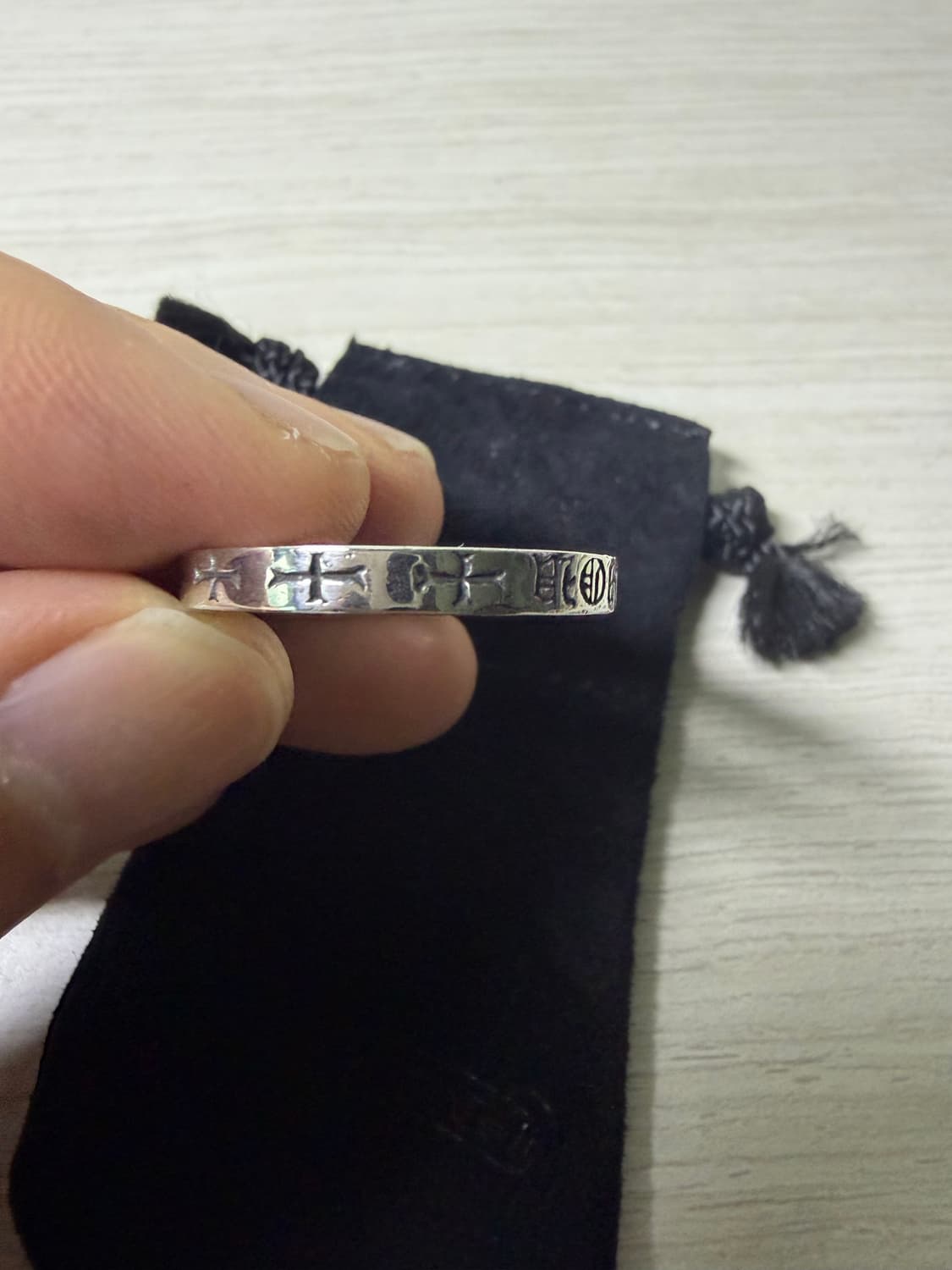 [us8] 크롬하츠  퍽유링 3미리 스페이서 링 반지 상품이미지6