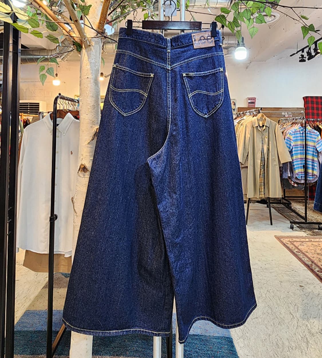 LEE x E hyphen world gallery진청  와이드 데님팬츠 상품이미지6