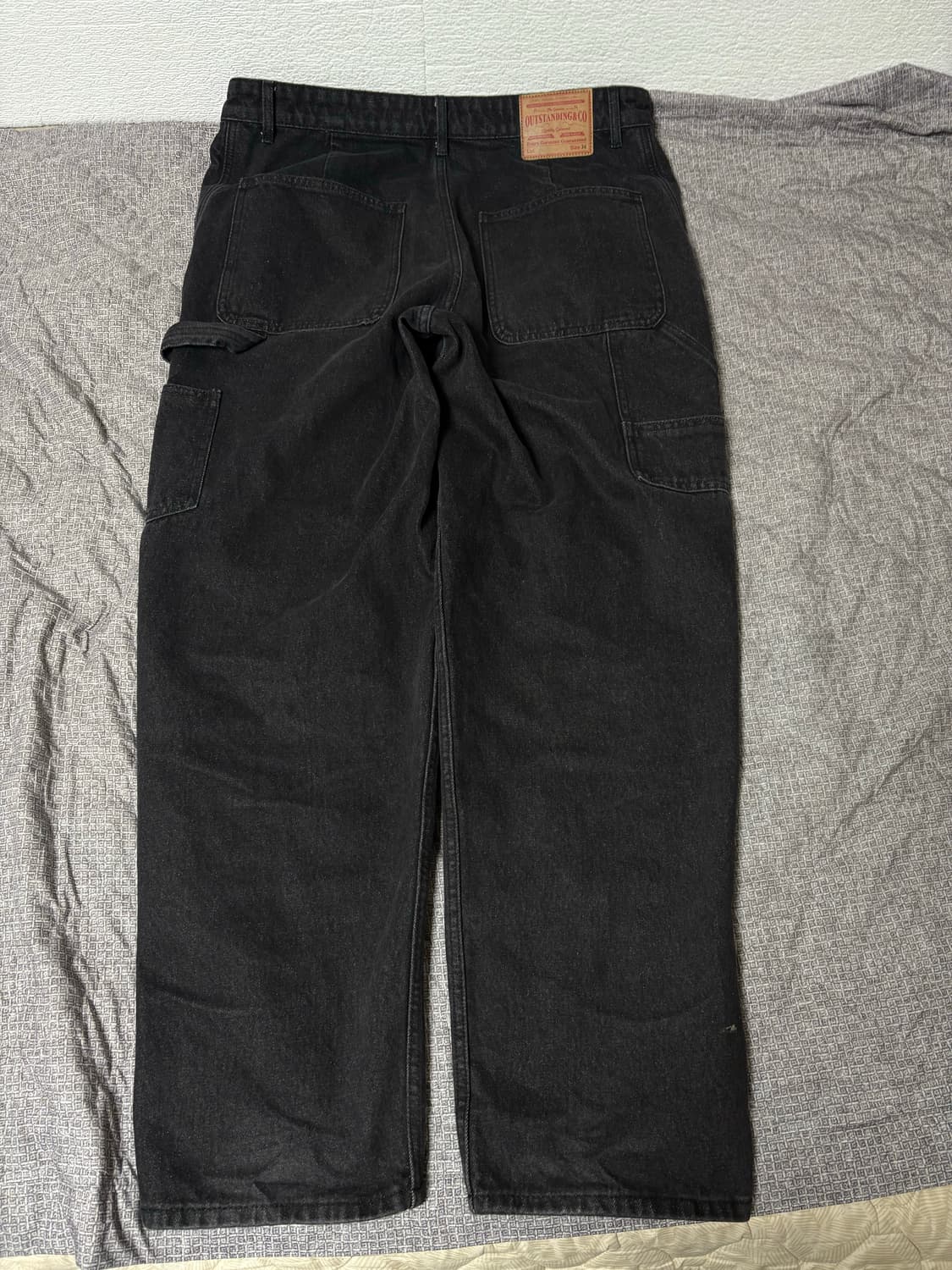 아웃스탠딩 더블니 데님팬츠 상품이미지3