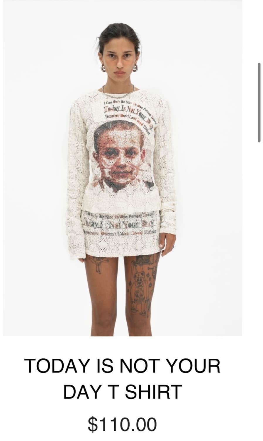 604service Today’s Not Your Day 니트 상품이미지1