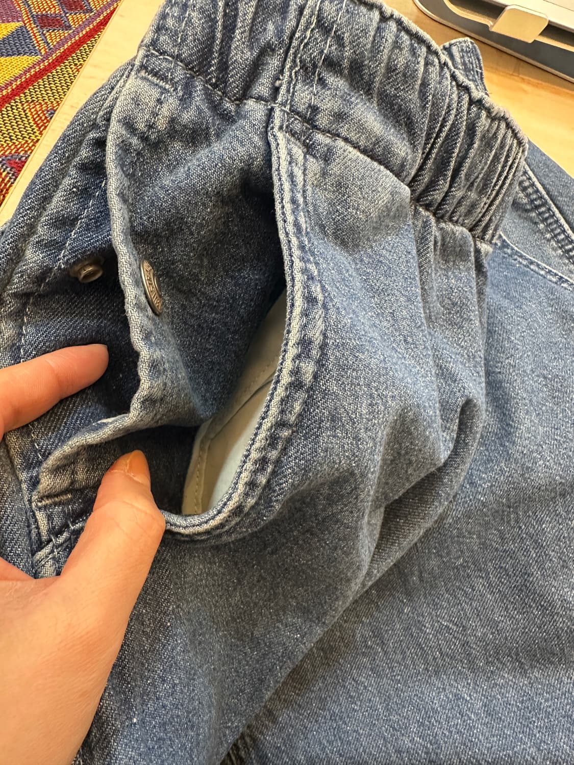 L) 리바이스 스테이 루즈 중청 밴딩 데님 청바지 상품이미지7