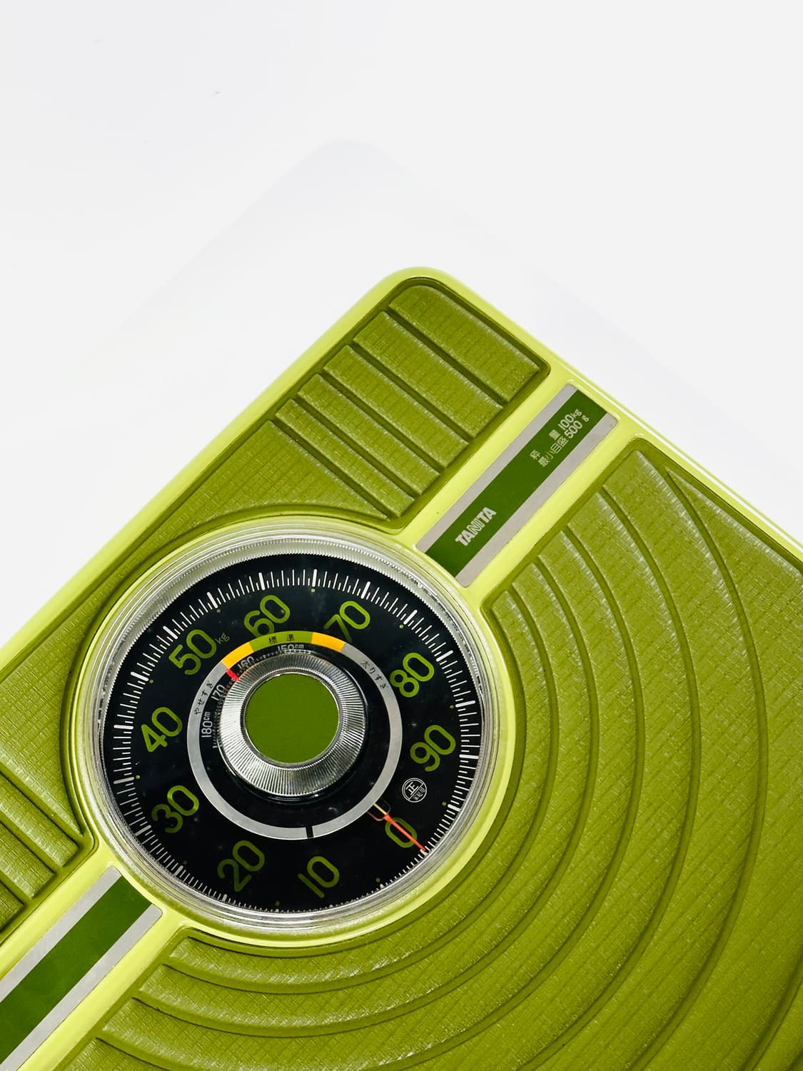 일본 빈티지 올리브 그린 컬러 아날로그 체중계 상품이미지2