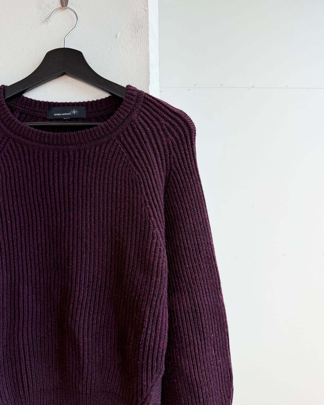 이자벨마랑 버건디 케이블 니트  상품이미지5