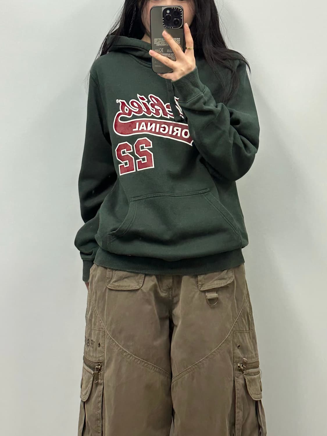 디키즈 y2k 와투케 그린 후드티 상품이미지1