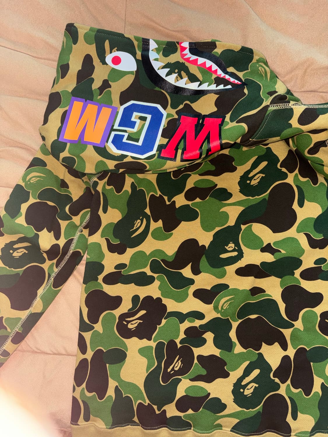 주니어 베이프 퍼스트 카모 후드집업 상품이미지3