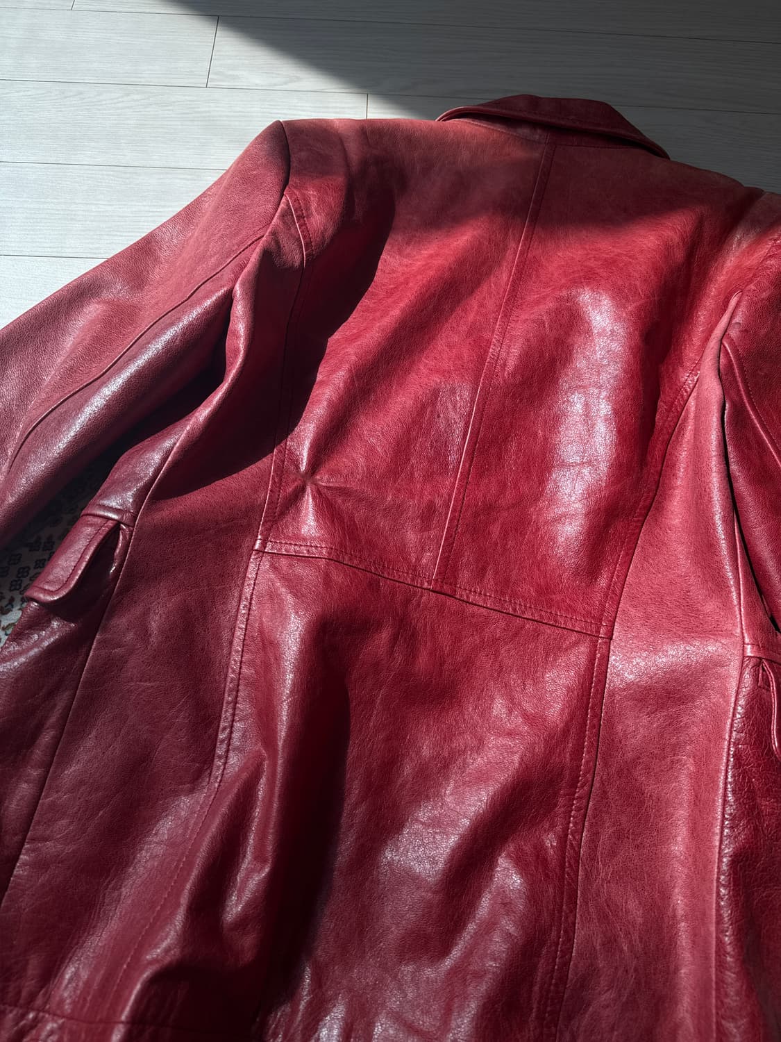 Japanese vintage leather jacket 상품이미지3