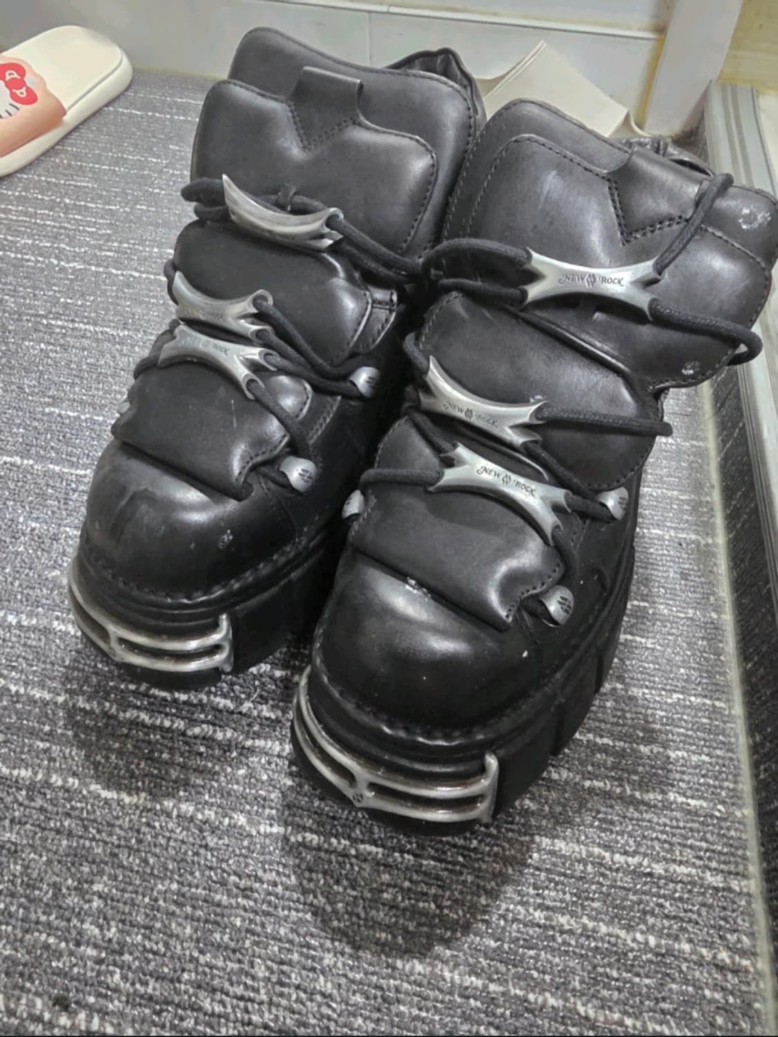 NEW ROCK 메탈릭 아이코닉  M-106-S1 클래식 플랫폼 하이탑 상품이미지1