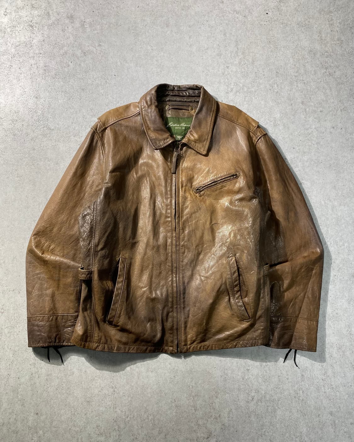 [XL] Eddie Bauer 에디바우어 버팔로 레더 자켓 상품이미지1