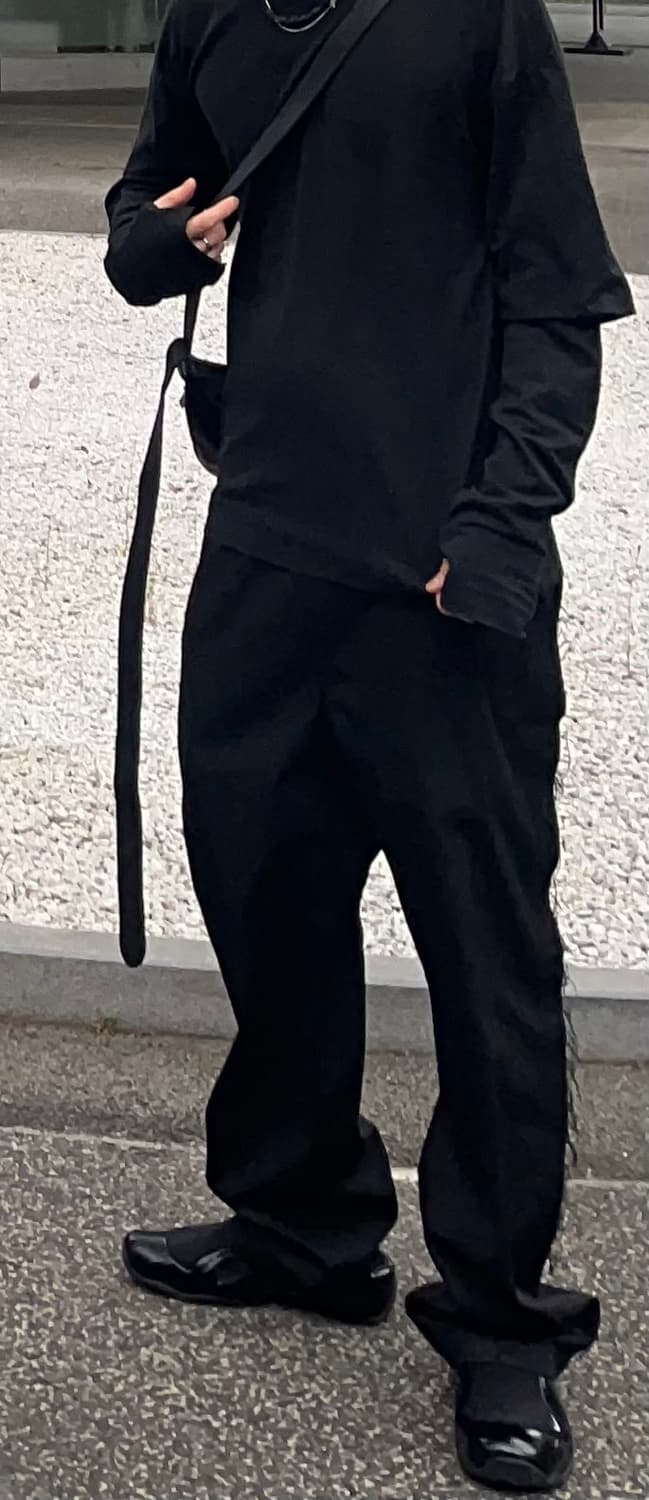 [L] Transit 트랜짓 레이어드 롱슬리브 다크그레이 상품이미지2