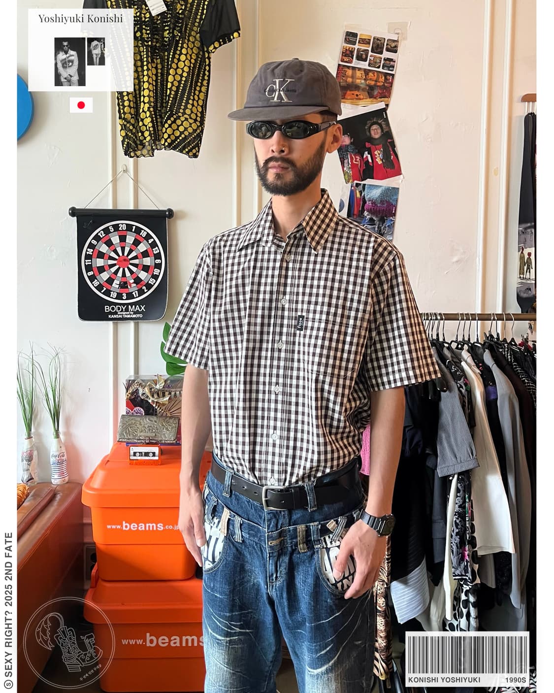 1990s Konishi Yoshiyuki 1/2 Check shirt 상품이미지1