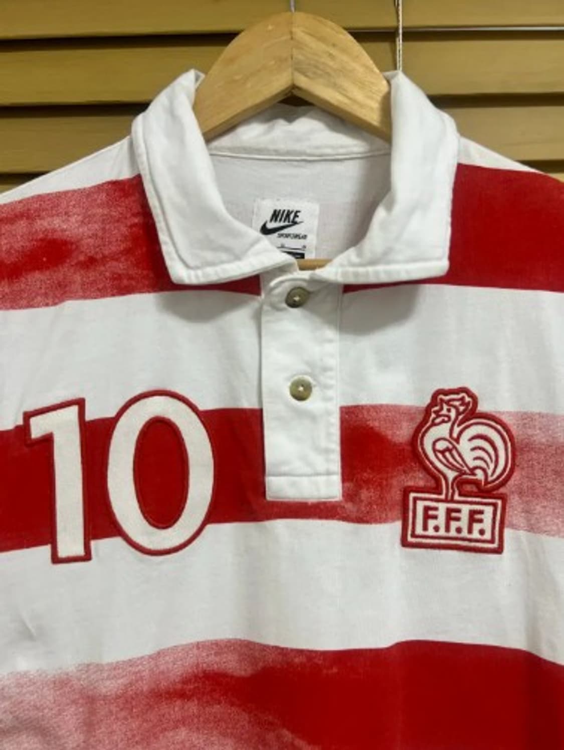 나이키 남성 레드스트라이프 카라반팔티셔츠 100 상품이미지1