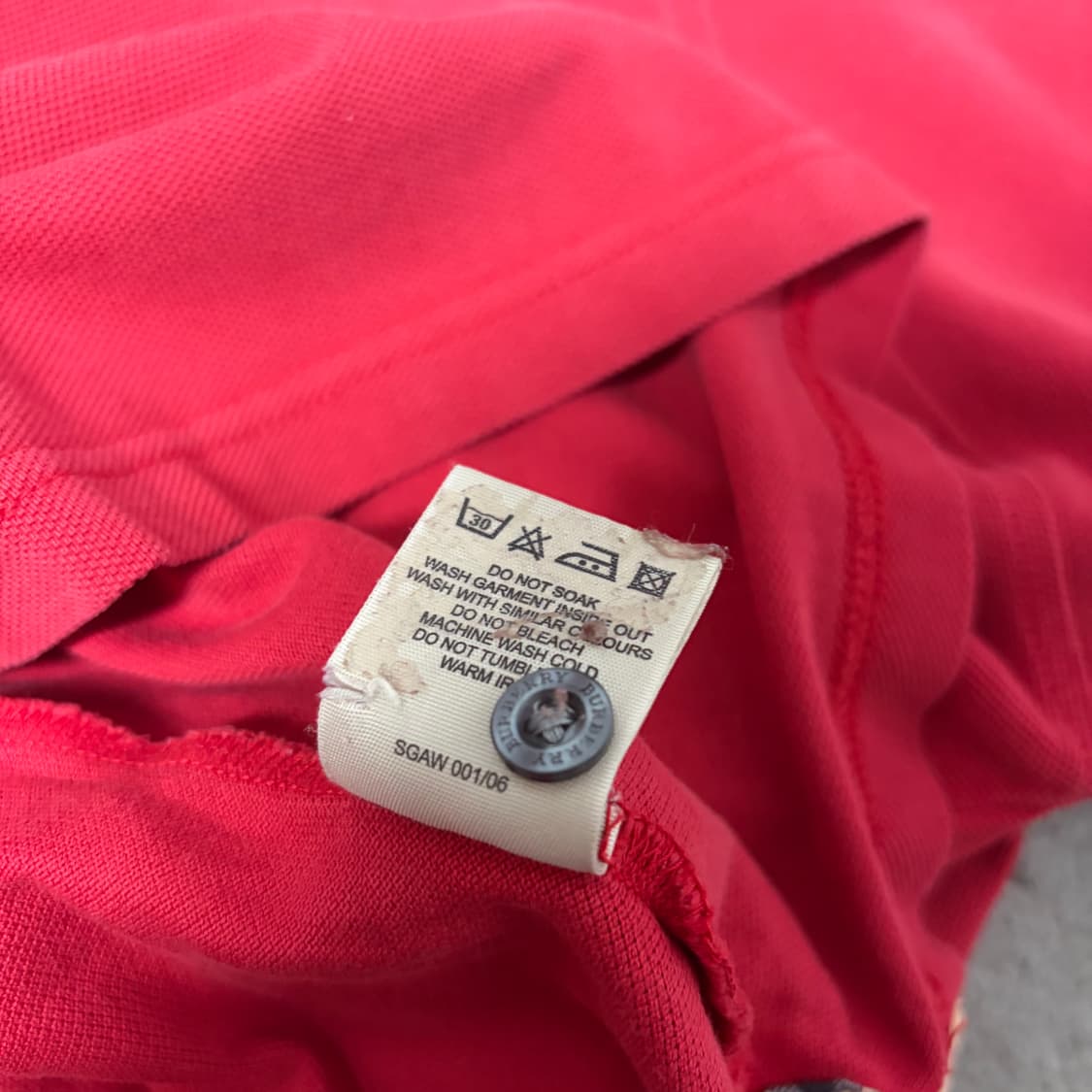 버버리 카라 반팔티[2067] 상품이미지7