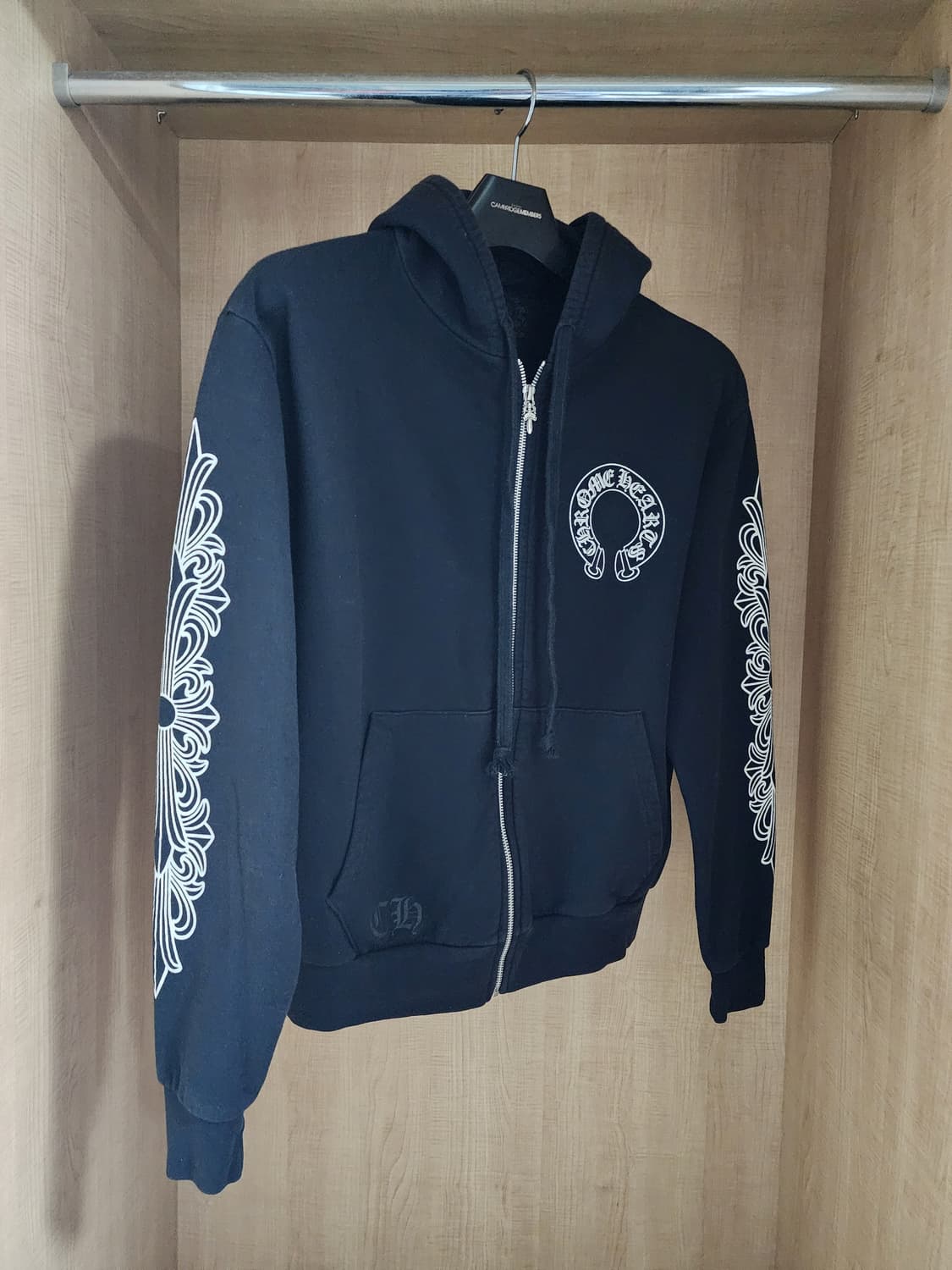 크롬하츠 국내백화점판 플로랄 홀스슈 후드집업 S 상품이미지1