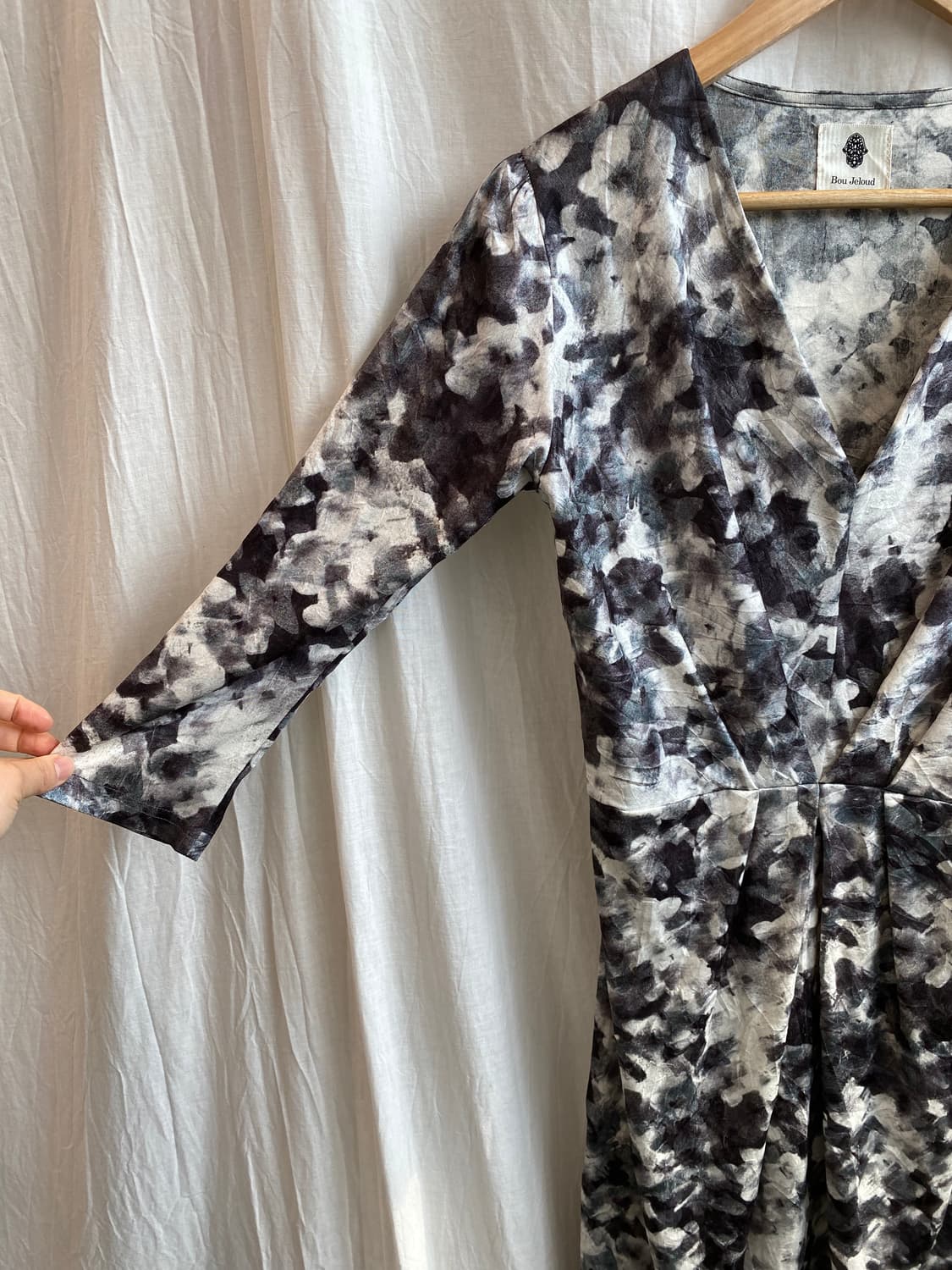 BOU JELOUD 퍼플패턴7부원피스(M) 상품이미지7