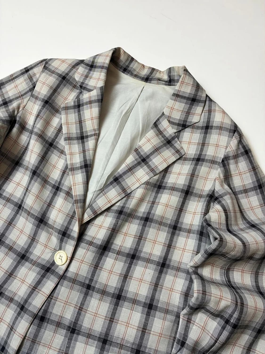 스튜디오 니콜슨 18ss 린넨 블렌드 체크 블레이저 PN8268 상품이미지2