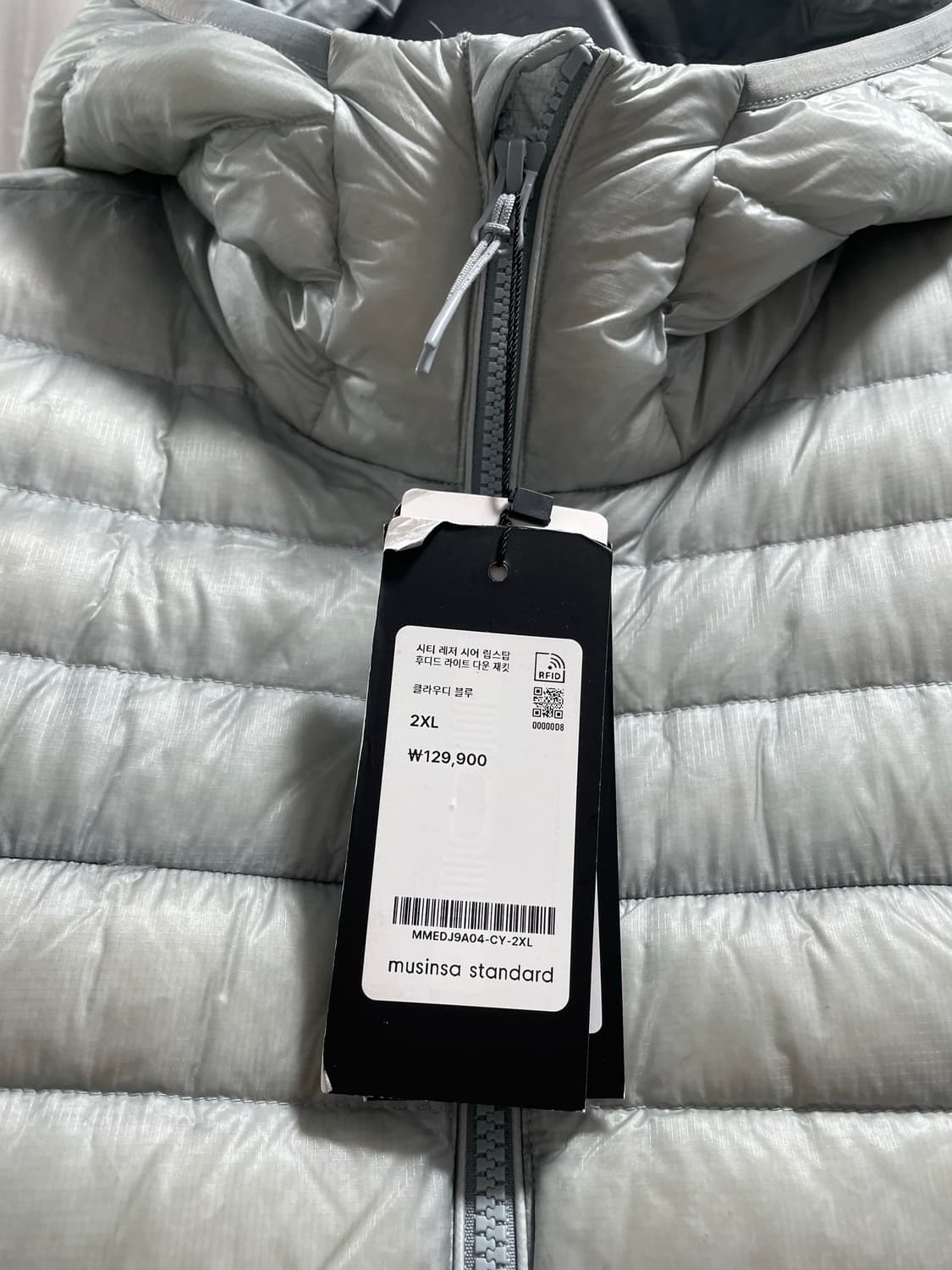 무신사 스탠다드/ 시티레저 시어 립스탑 후디드 라이트 다운자켓/ XXL  상품이미지10
