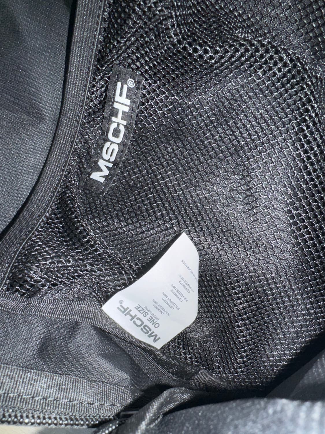 미스치프 롬버스 메쉬 백팩 핑크 블랙 거의 새상품 상품이미지3