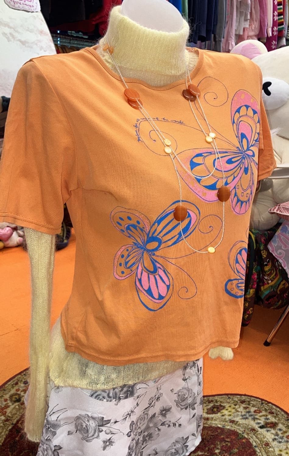 jpn 나비 반소매 티셔츠 상품이미지2