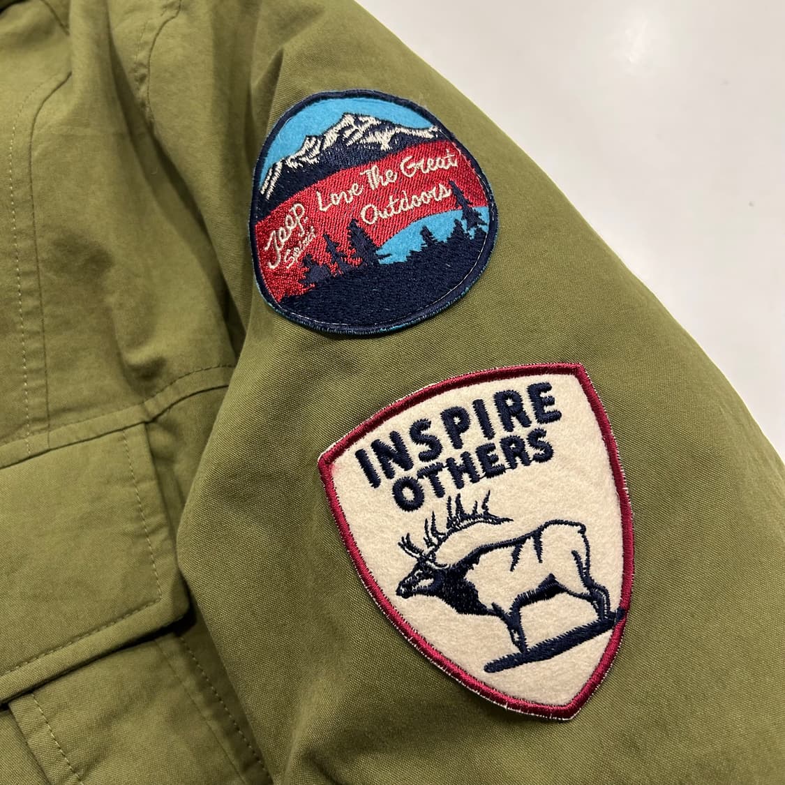 [S] Jeep 스피릿 올리브 아노락 후드 자켓 B218 상품이미지4