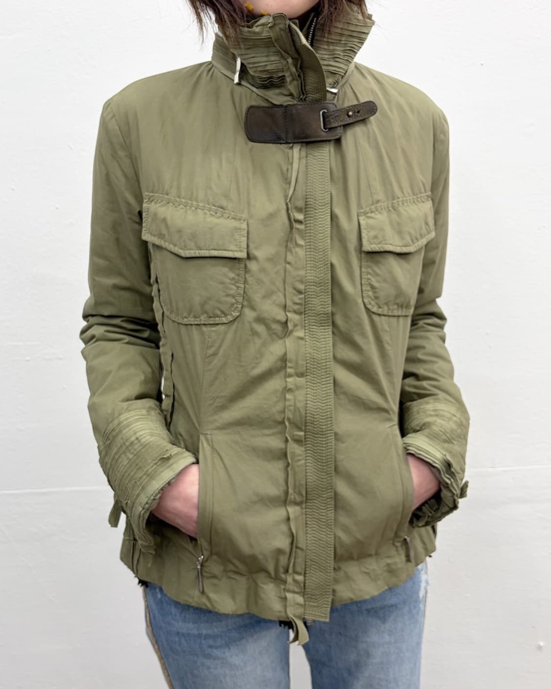 에르마노 설비노 하이넥 밀리터리 푸퍼 상품이미지5