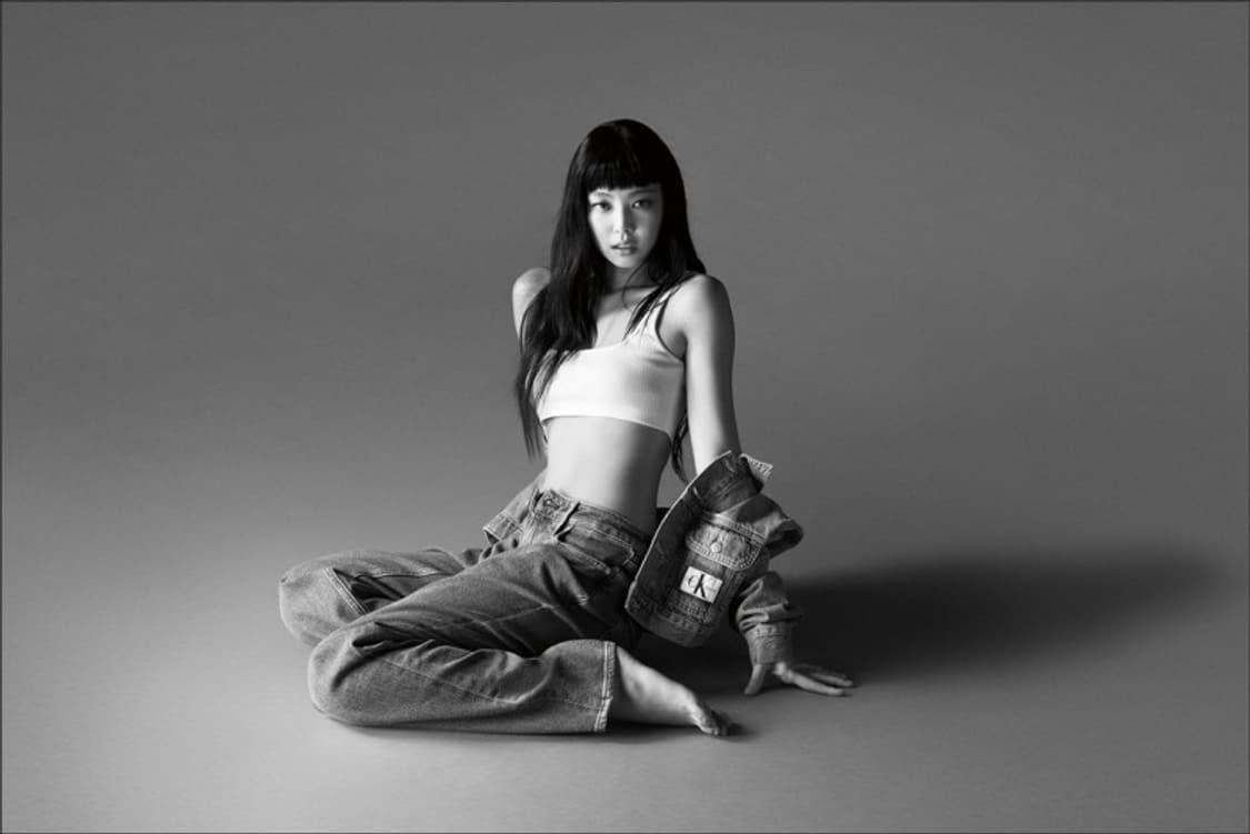 캘빈클라인 미드블루 90 크롭 데님 자켓 (제니 착용) 상품이미지1