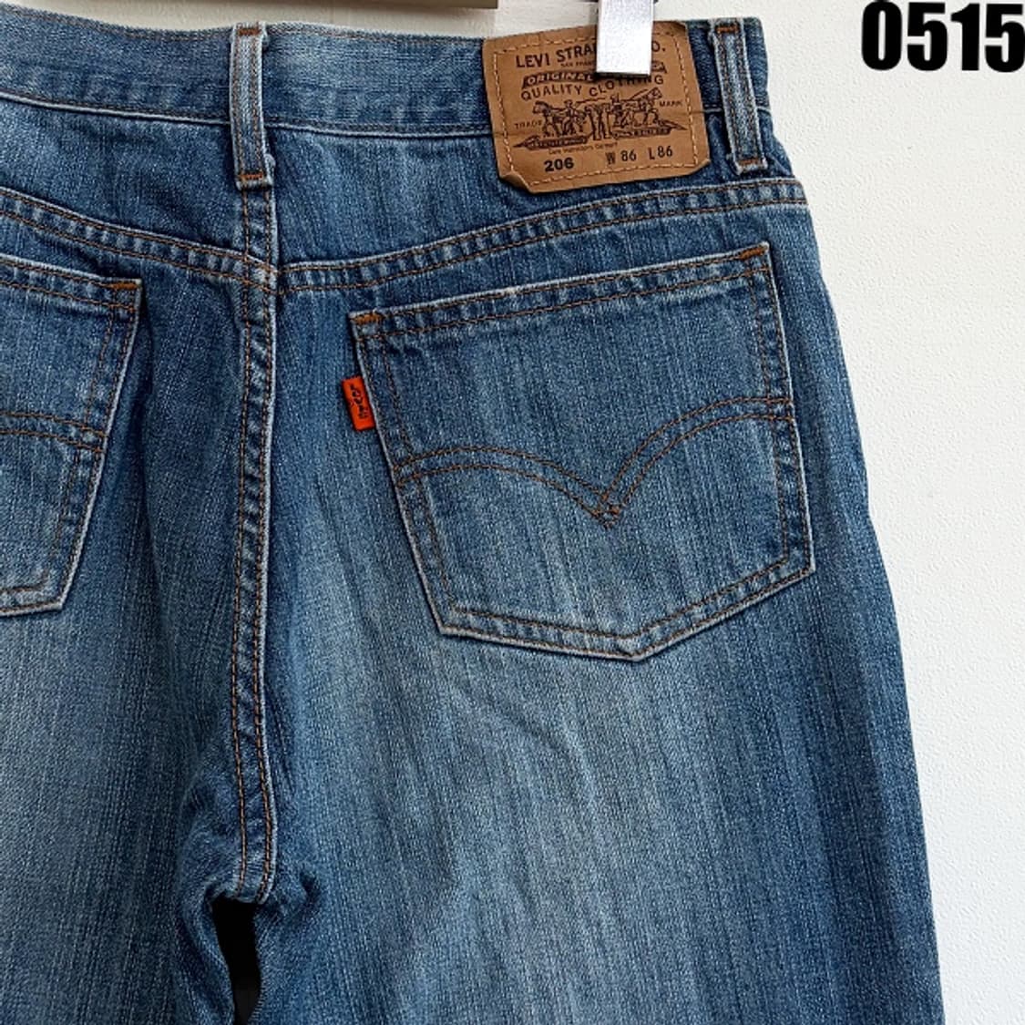 리바이스 206 중청 워싱 데님 팬츠 W86L86 0515 상품이미지9
