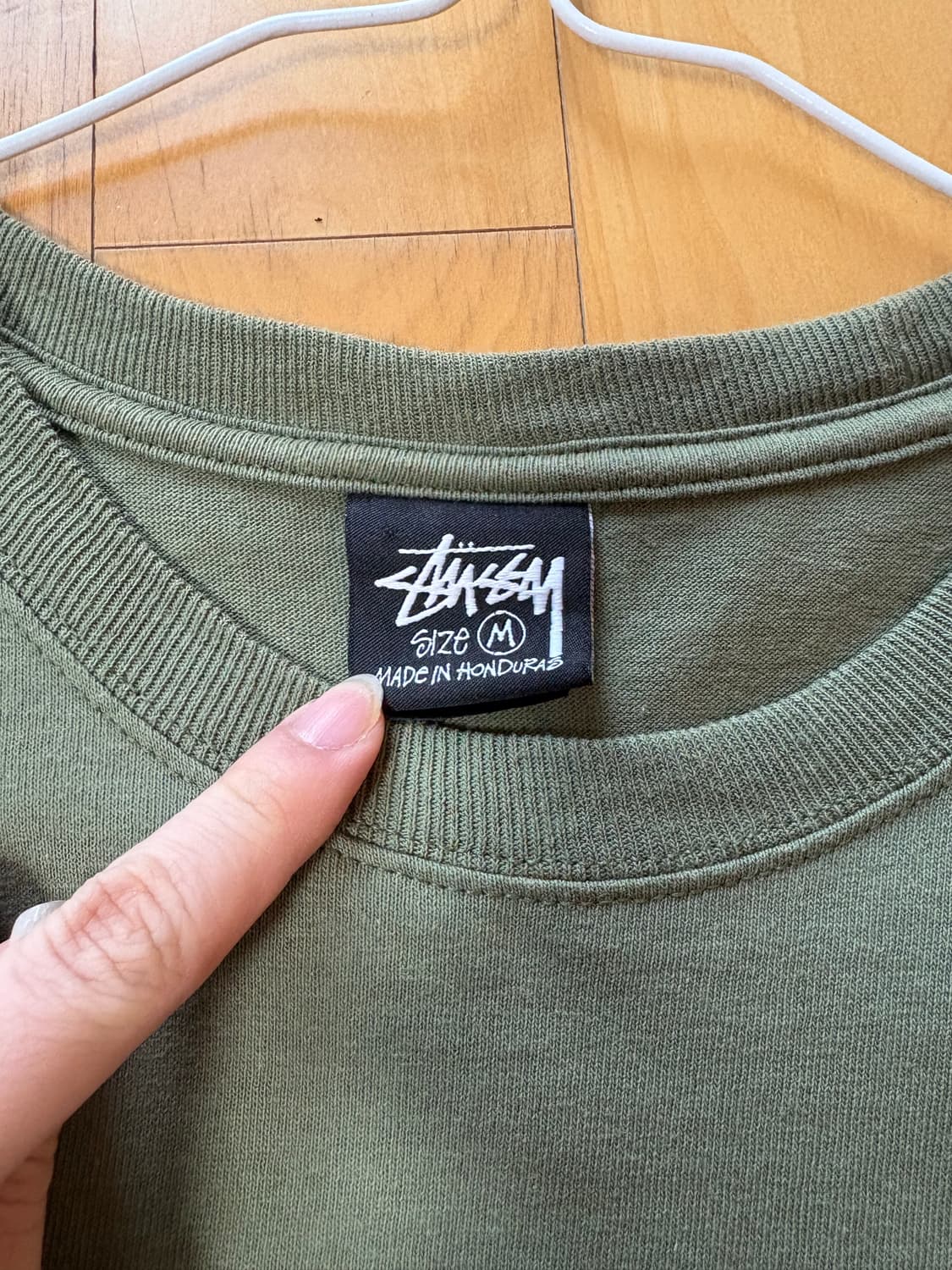 스투시 홍콩 반팔 카키 M 상품이미지2