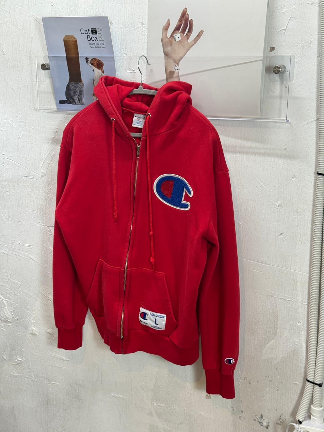 챔피온 후드집업 레드 상품이미지3