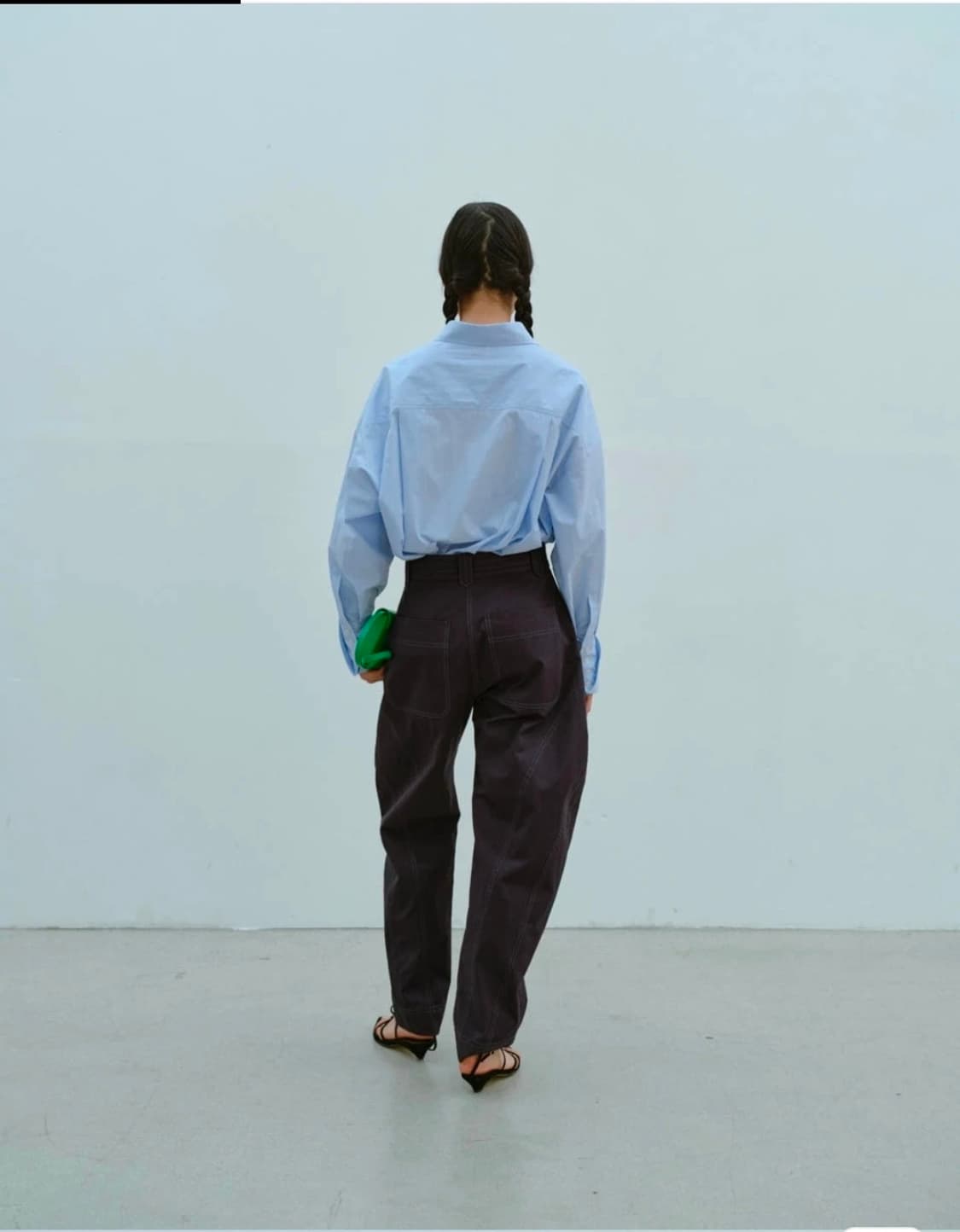 에토스 커브드 팬츠 네이비 S 상품이미지5