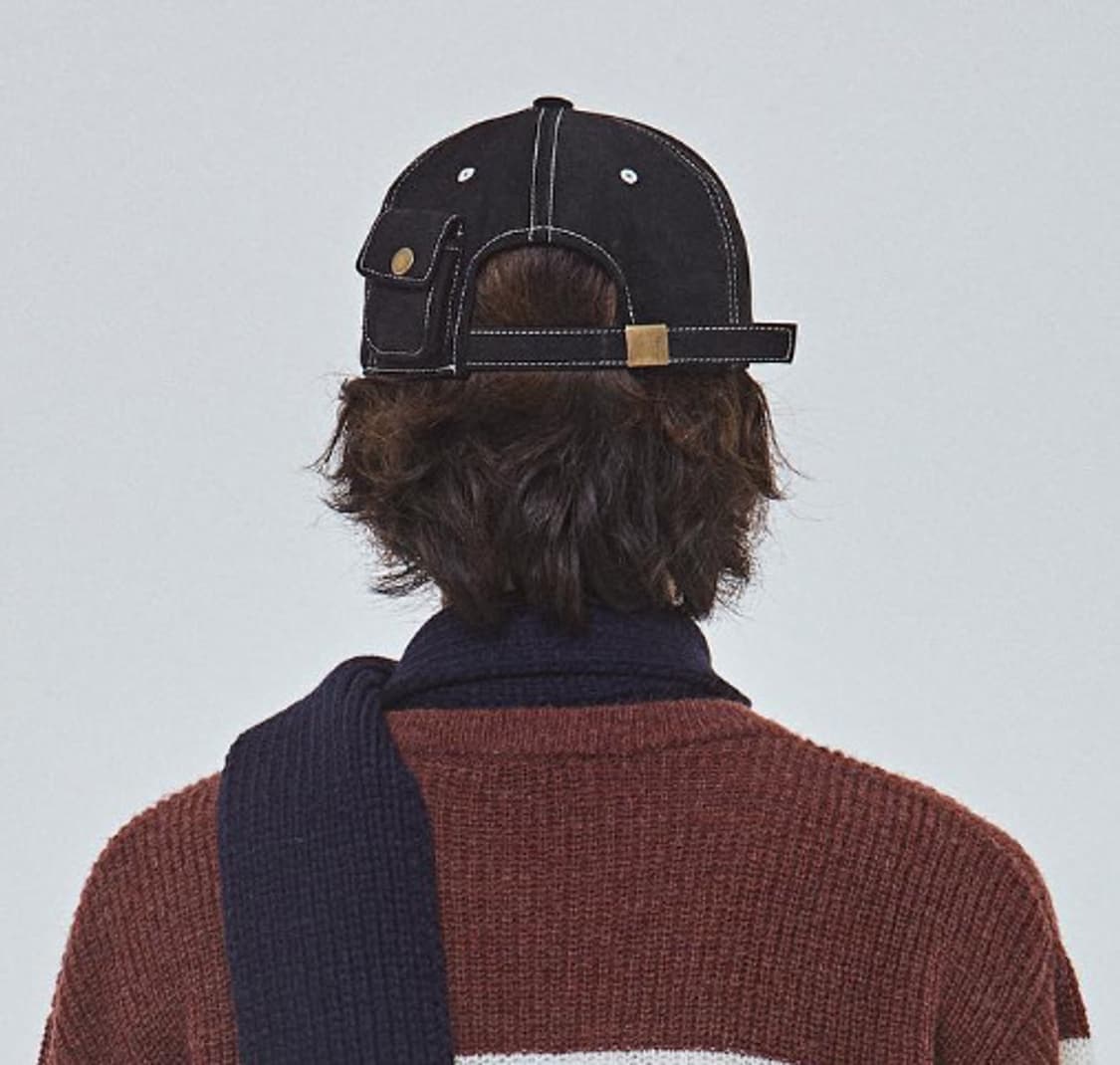 마스포켓 스티치 볼캡 블랙 상품이미지3