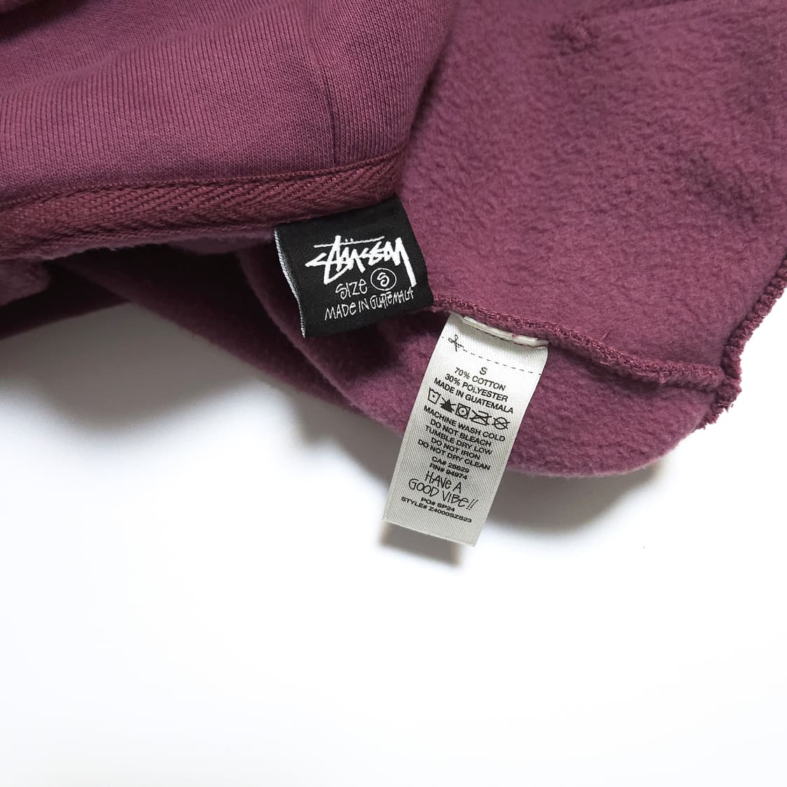 스투시 리프랙티드 후드 집업 자켓 베리 상품이미지5