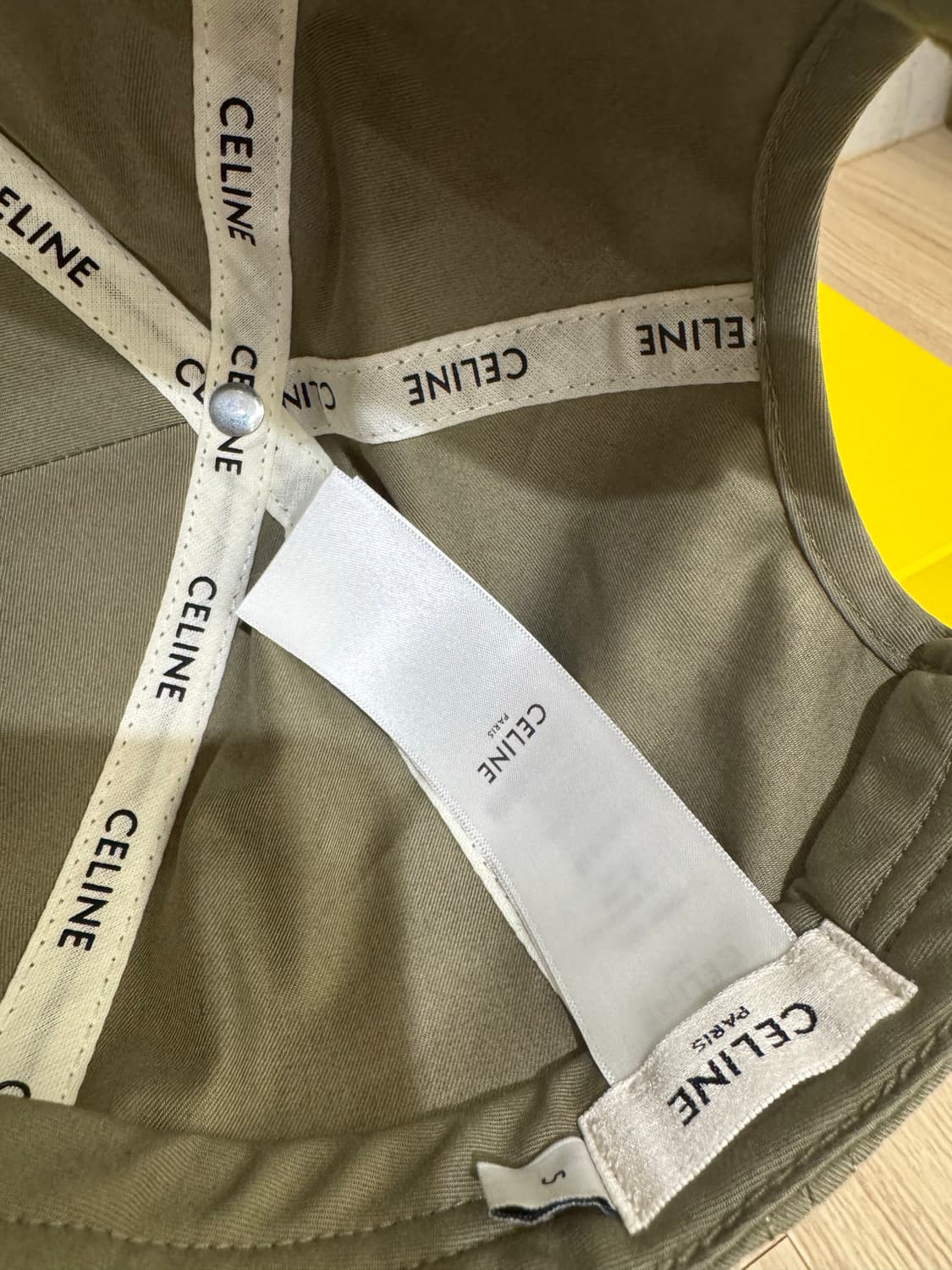 celine (새제품)정품 셀린느 트리옹프 베이스볼 캡 카키 S 상품이미지2