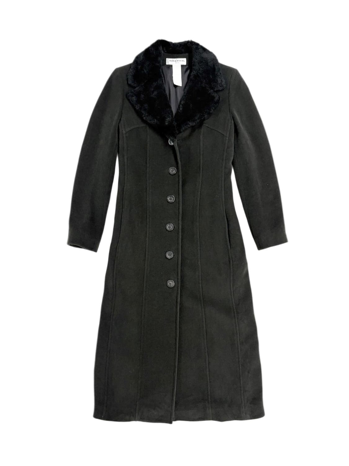 1990‘s 소니아 리키엘 퍼 맥시 롱 코트 상품이미지4