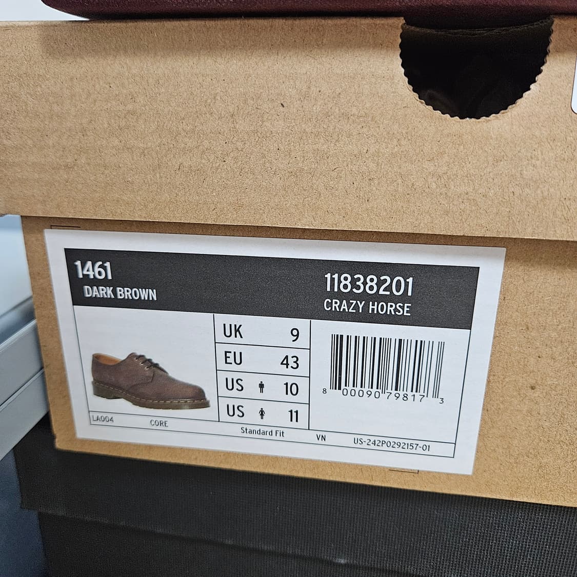 280 uk9 민트급 닥터마틴 크레이지호스 상품이미지3