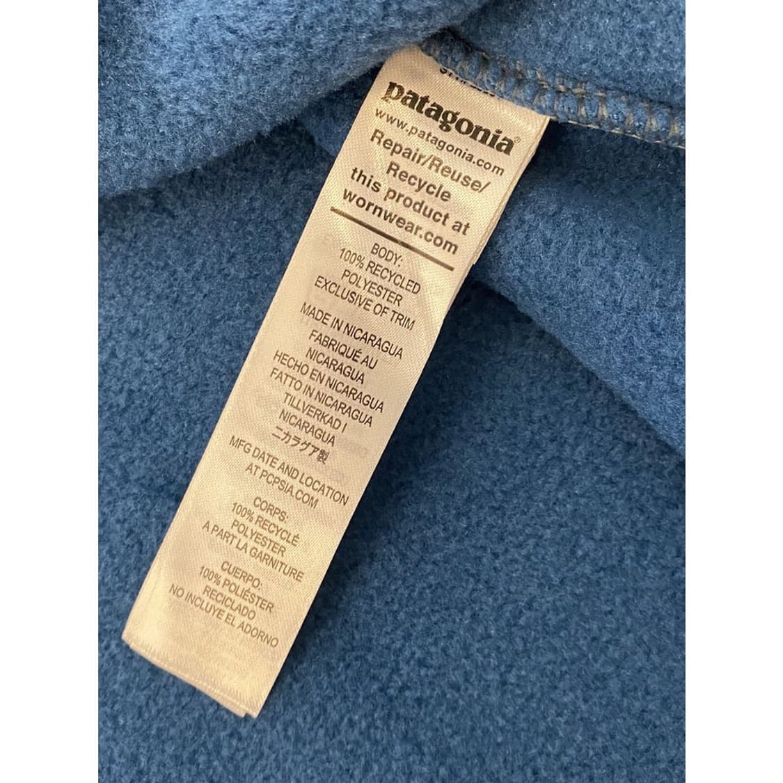 파타고니아 신칠라 스냅티 그레이블루 남2XL 빈티지 상품이미지2