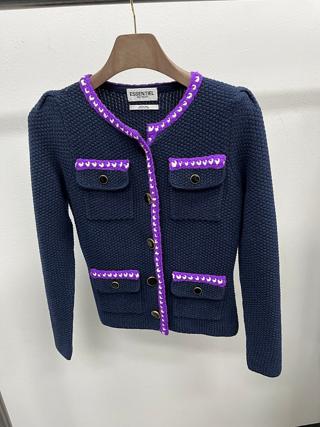 여) 에센셜앤트워프 트위드 가디건  상품이미지2