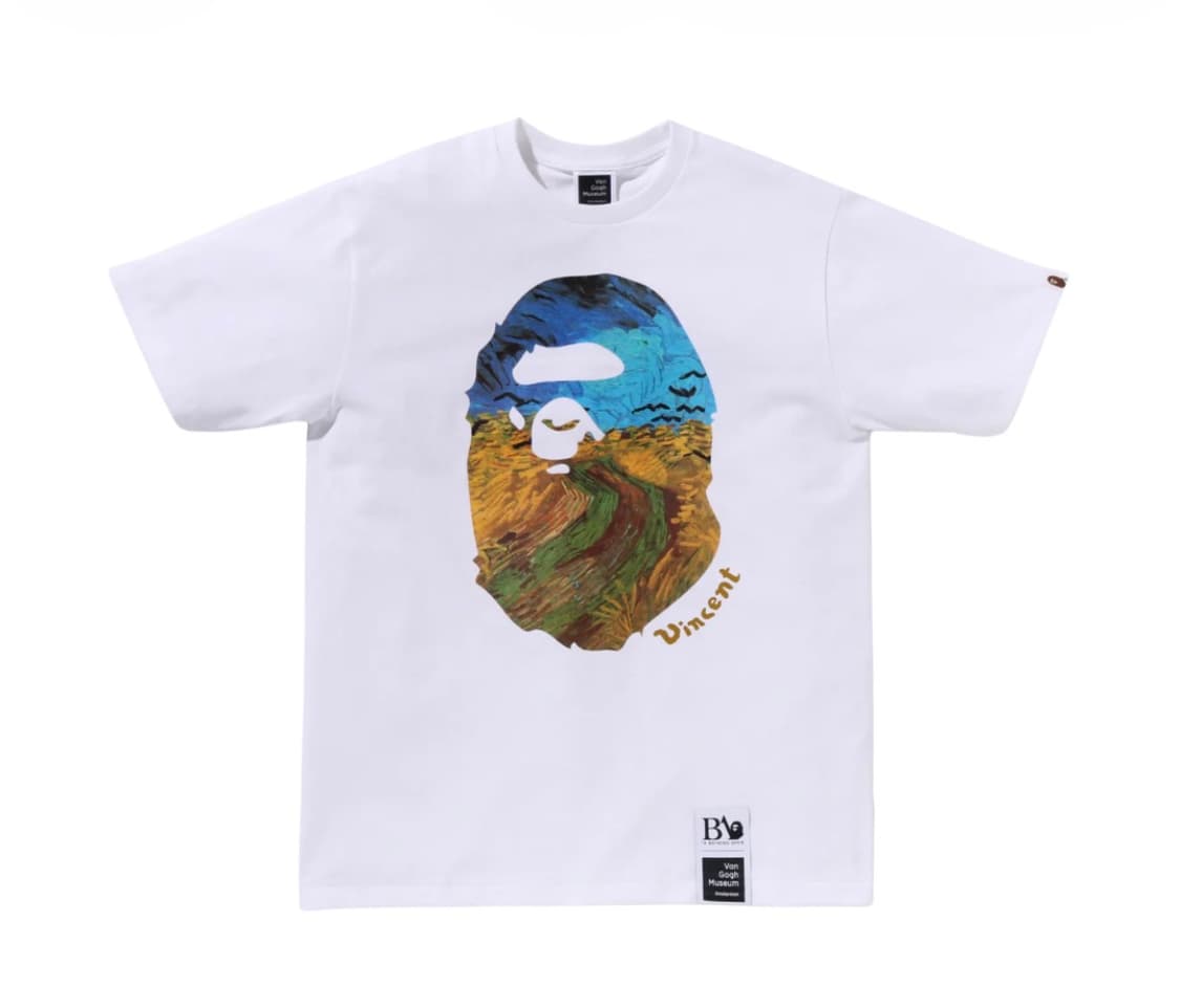 베이프 반고흐뮤지엄 캔버스 아트 반팔티셔츠 XXL 상품이미지1
